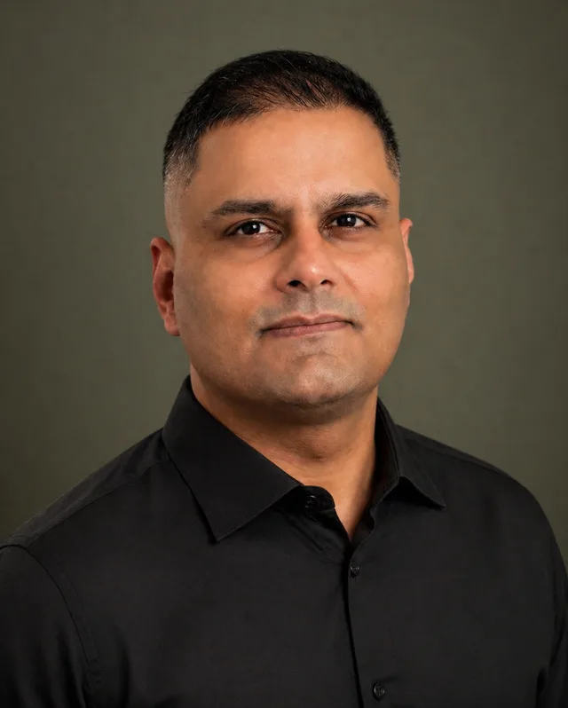 Adi Tiwary, head and shoulders portrait.